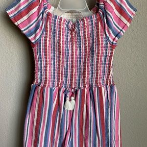 Girls striped romper